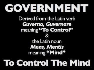Government Means To Control The Mind